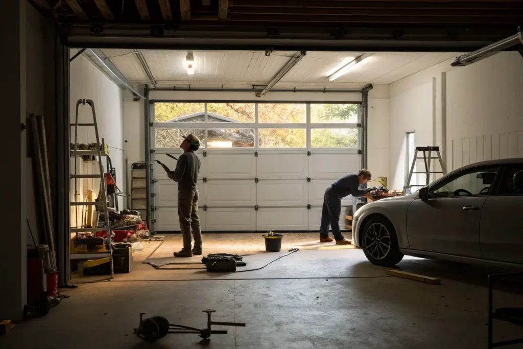 Garage Doors Track Repair 1