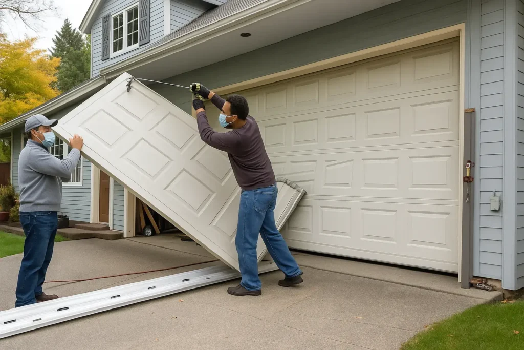 Off-Track Garage Door Repair 3